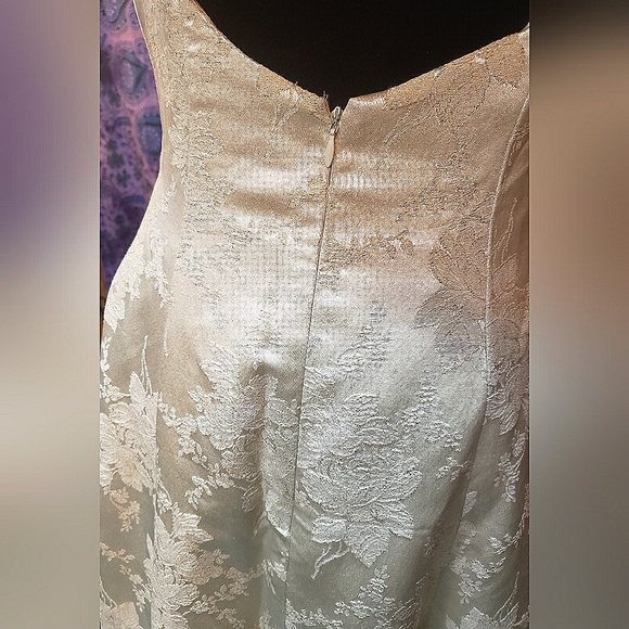 Vintage Scott McClintock Formal Prom Wedding Damask Tapestry Dress Gown  Sz 10 - Picture 8 of 11